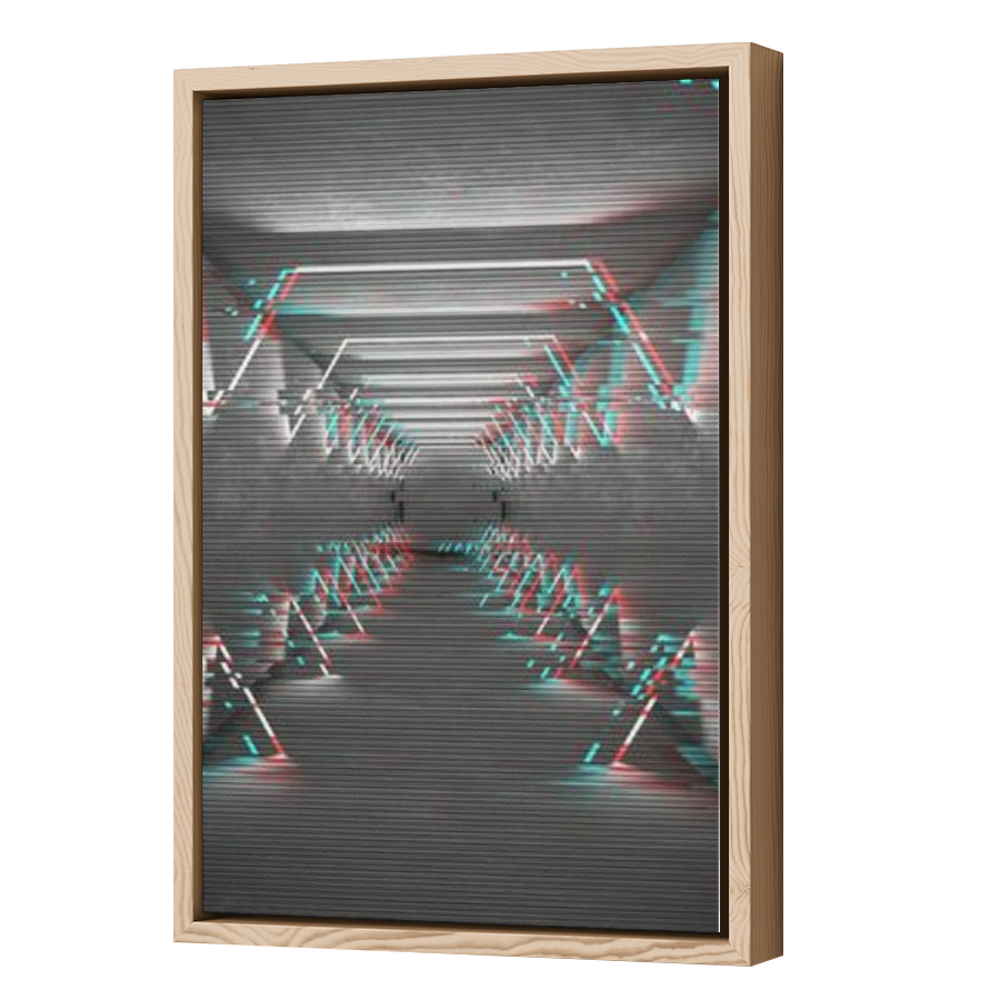 Thumbnail for Canvas - Wood Grain Floating Frame