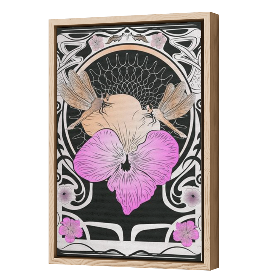 Thumbnail for Canvas - Wood Grain Floating Frame