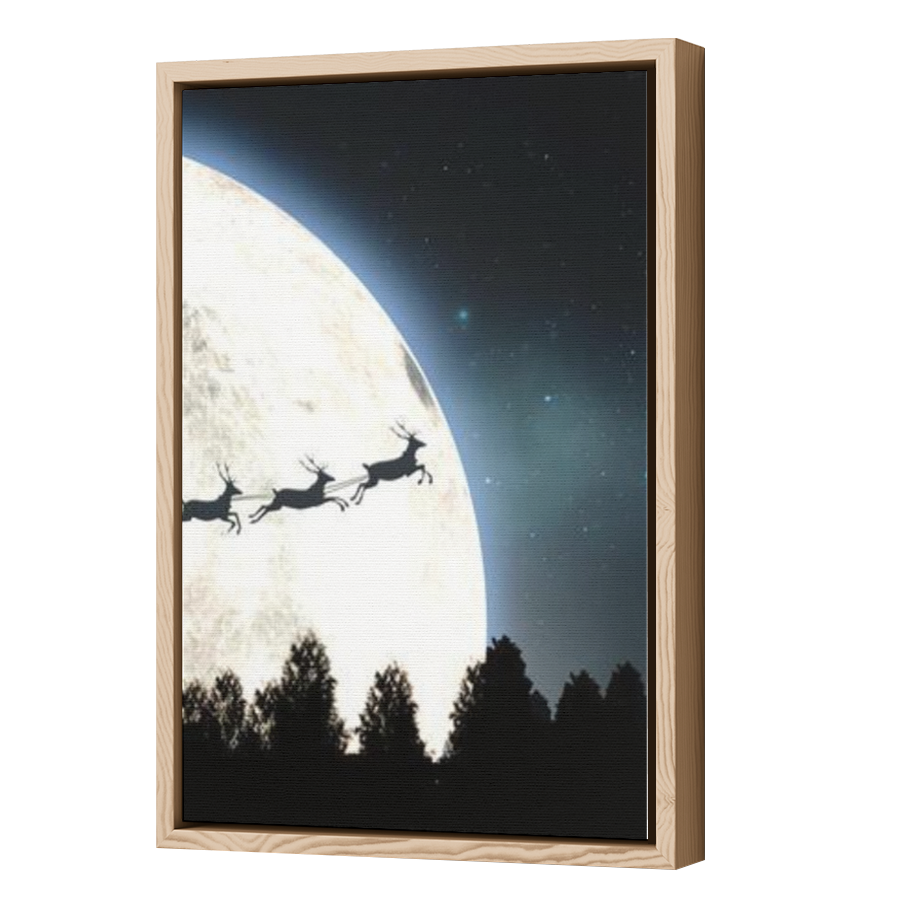 Thumbnail for Canvas - Wood Grain Floating Frame