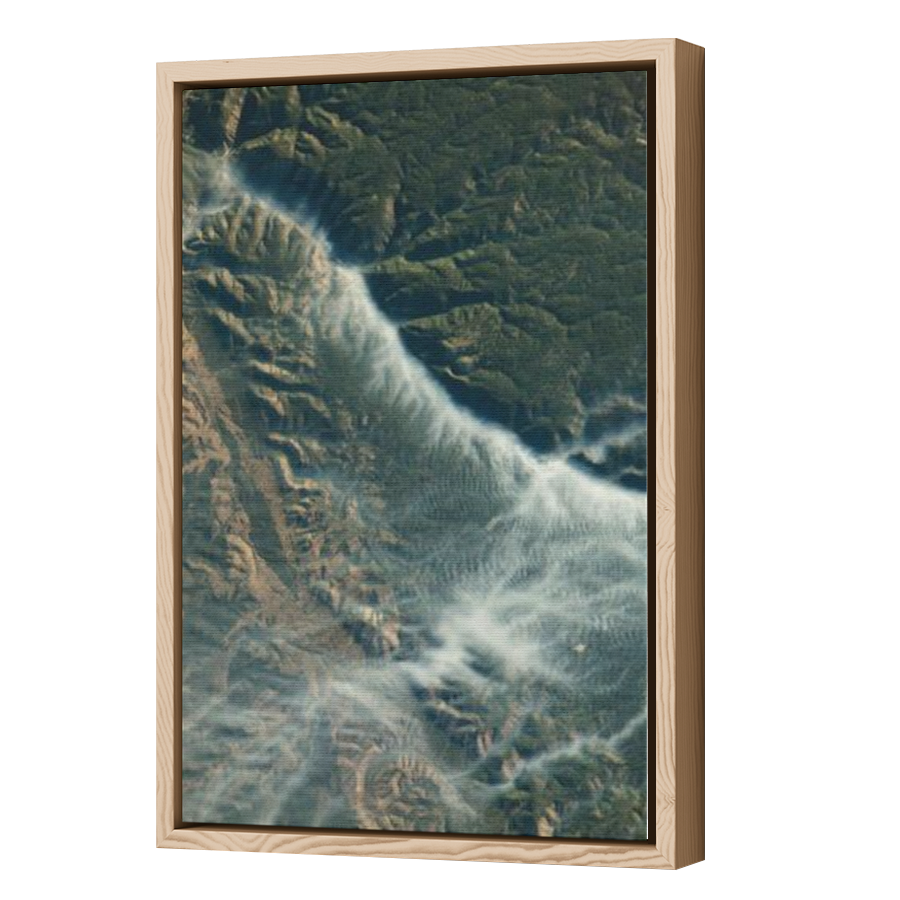 Thumbnail for Canvas - Wood Grain Floating Frame