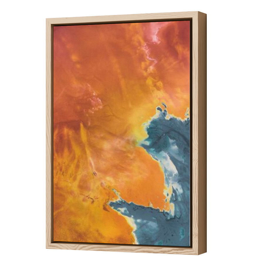 Thumbnail for Canvas - Wood Grain Floating Frame