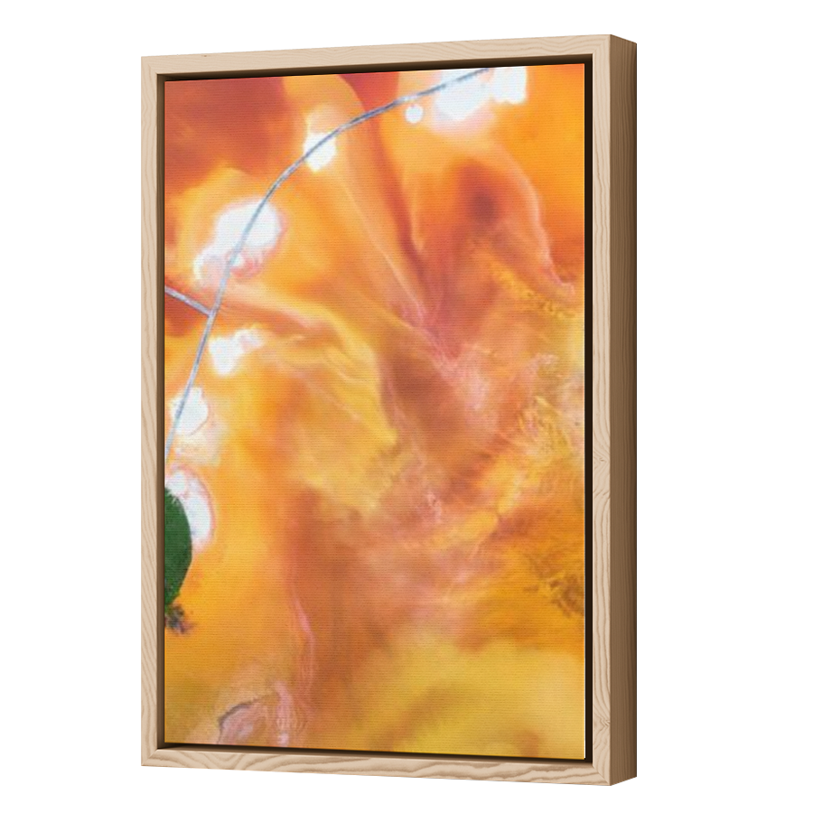 Thumbnail for Canvas - Wood Grain Floating Frame