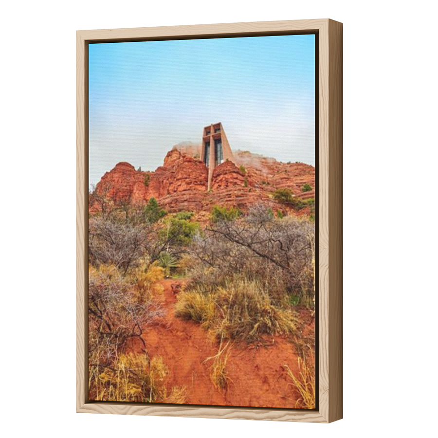 Thumbnail for Canvas - Wood Grain Floating Frame