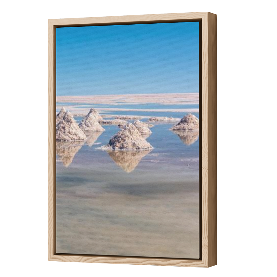 Thumbnail for Canvas - Wood Grain Floating Frame