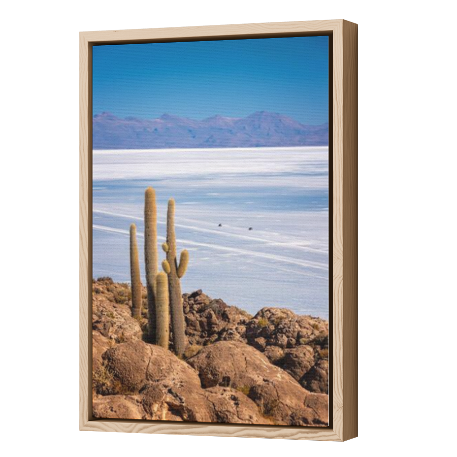 Thumbnail for Canvas - Wood Grain Floating Frame