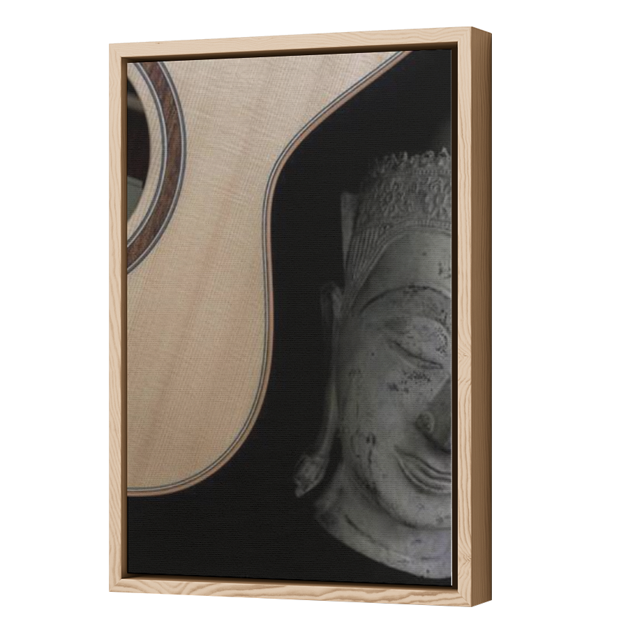 Thumbnail for Canvas - Wood Grain Floating Frame