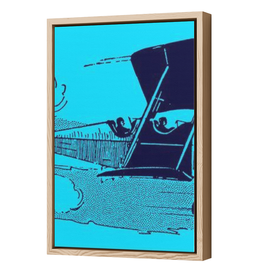 Thumbnail for Canvas - Wood Grain Floating Frame