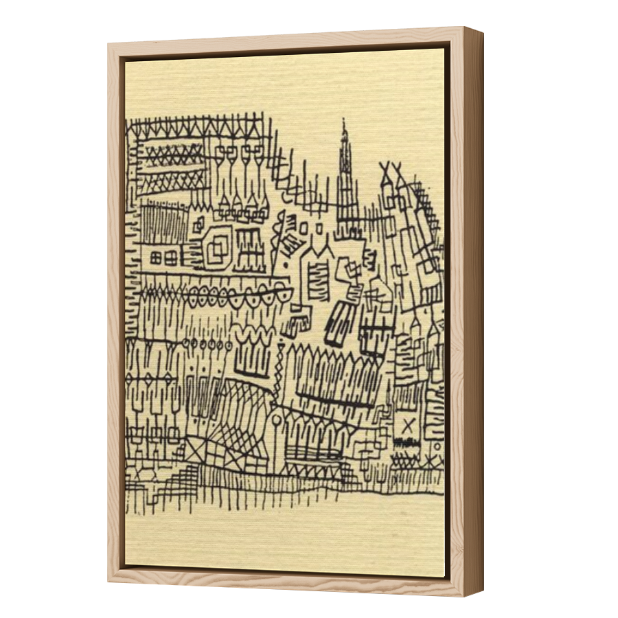 Thumbnail for Canvas - Wood Grain Floating Frame