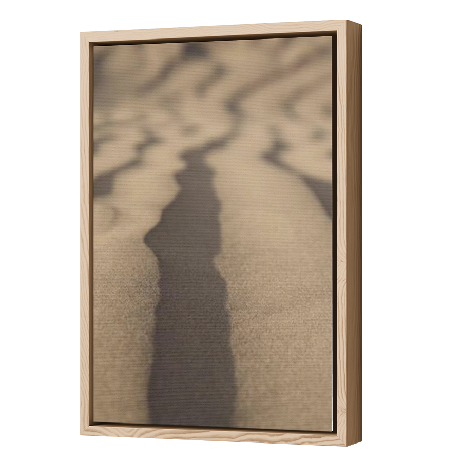 Thumbnail for Canvas - Wood Grain Floating Frame