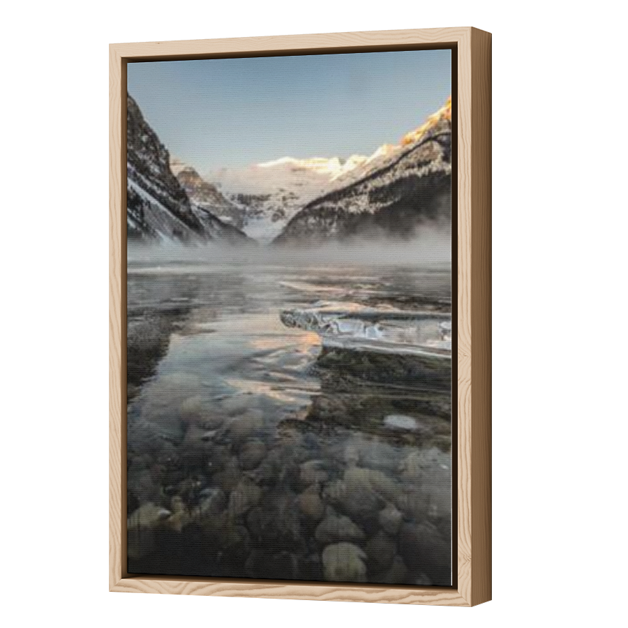 Thumbnail for Canvas - Wood Grain Floating Frame