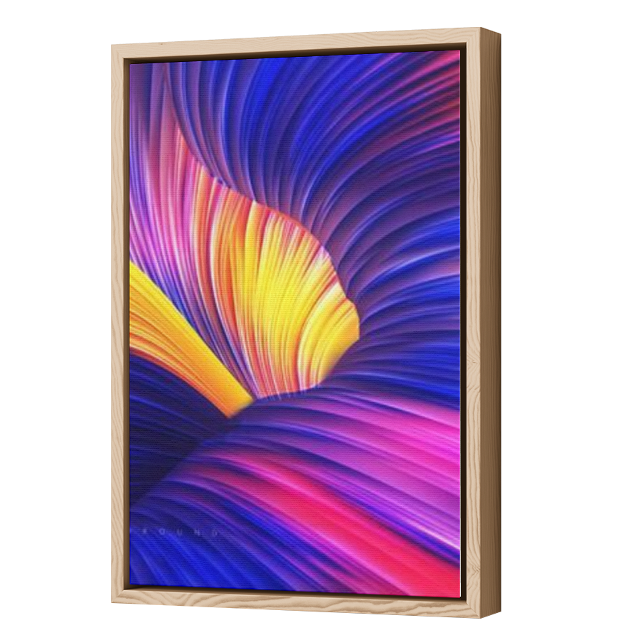 Thumbnail for Canvas - Wood Grain Floating Frame