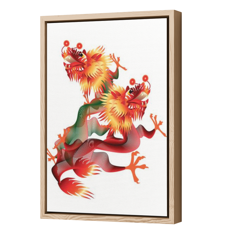 Thumbnail for Canvas - Wood Grain Floating Frame