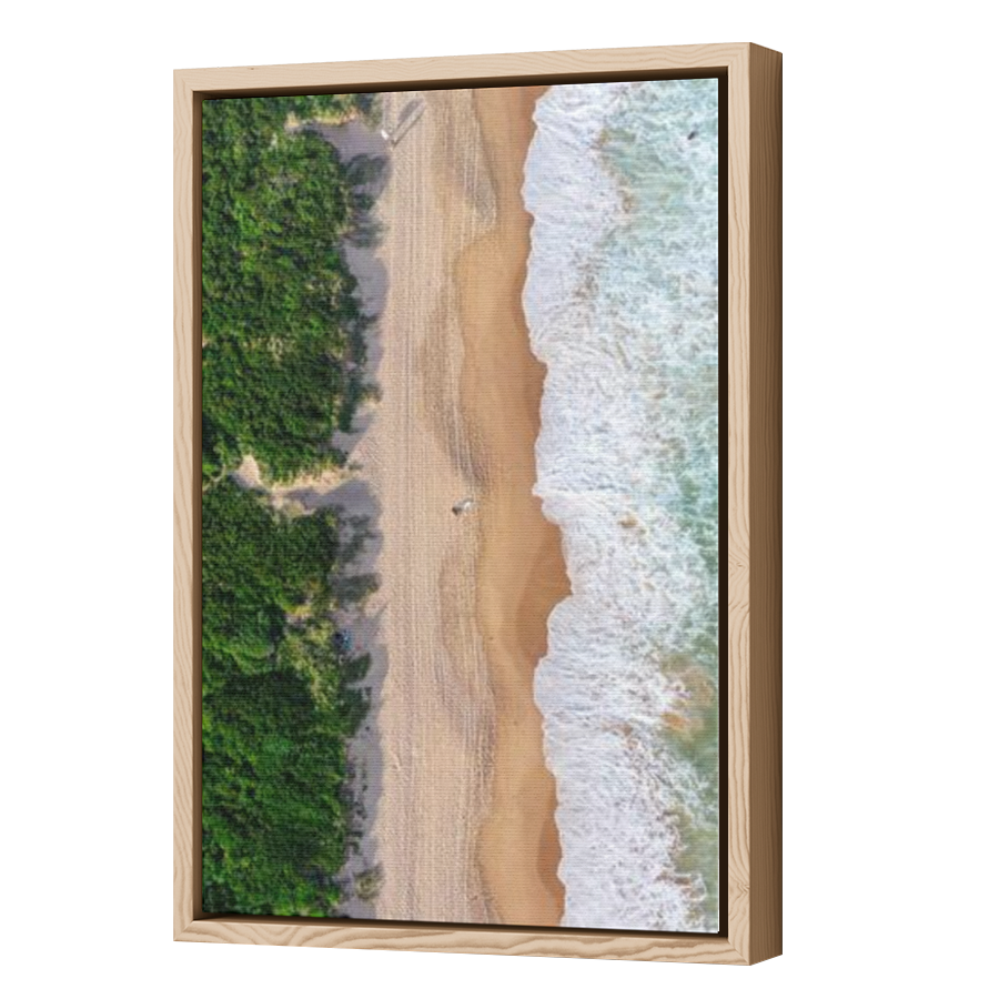 Thumbnail for Canvas - Wood Grain Floating Frame