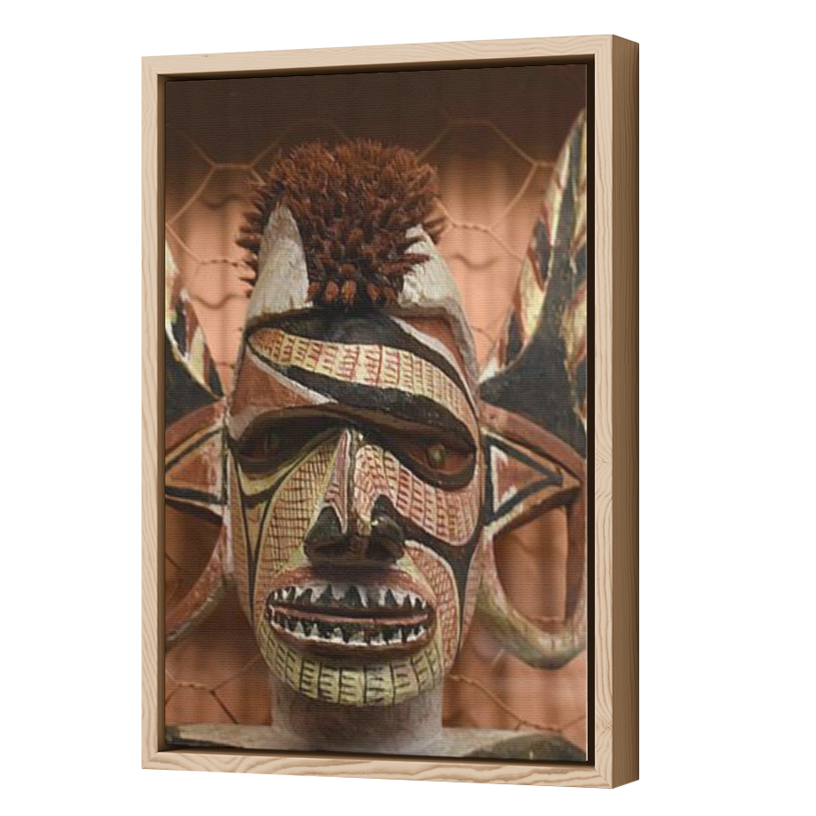 Thumbnail for Canvas - Wood Grain Floating Frame