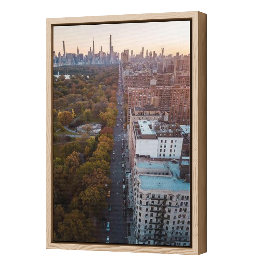 Thumbnail for Canvas - Wood Grain Floating Frame