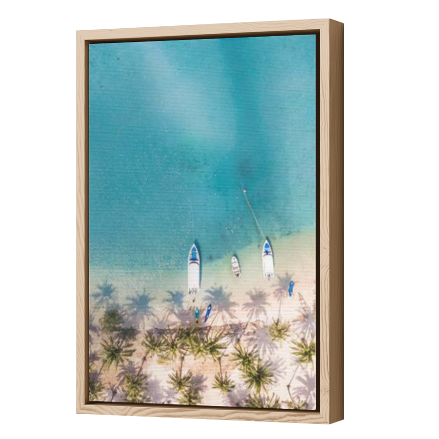 Thumbnail for Canvas - Wood Grain Floating Frame