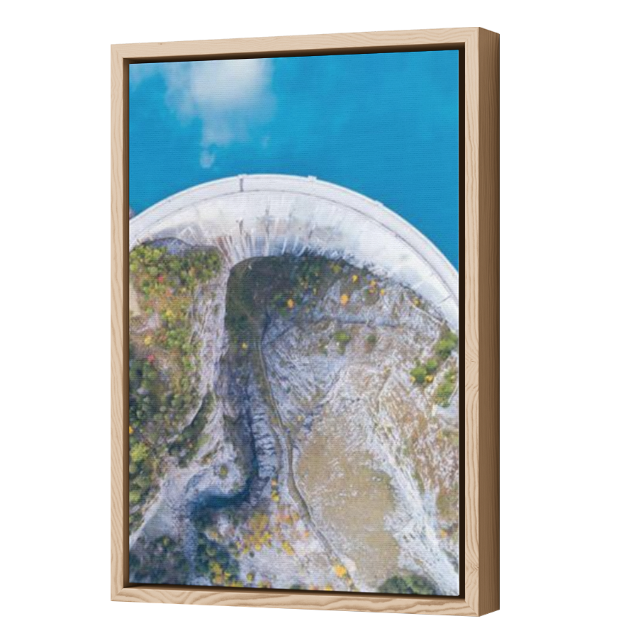 Thumbnail for Canvas - Wood Grain Floating Frame