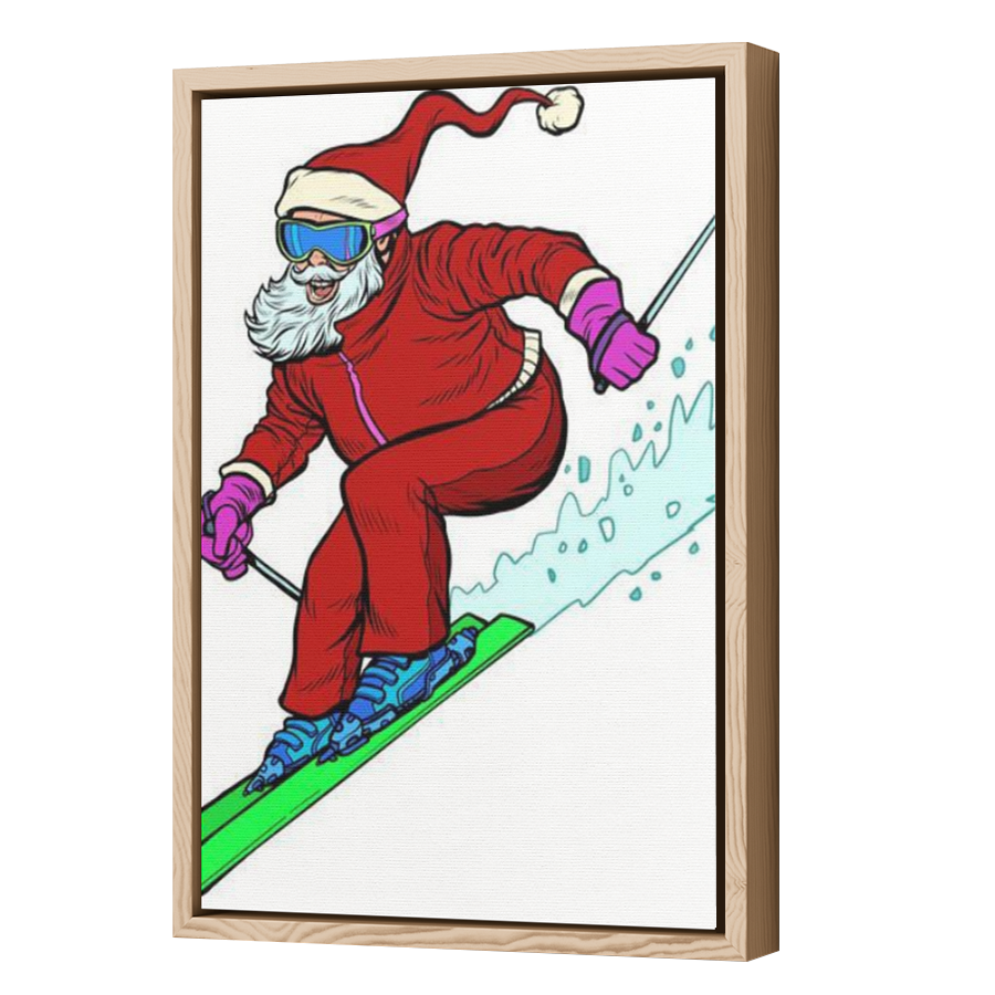 Thumbnail for Canvas - Wood Grain Floating Frame