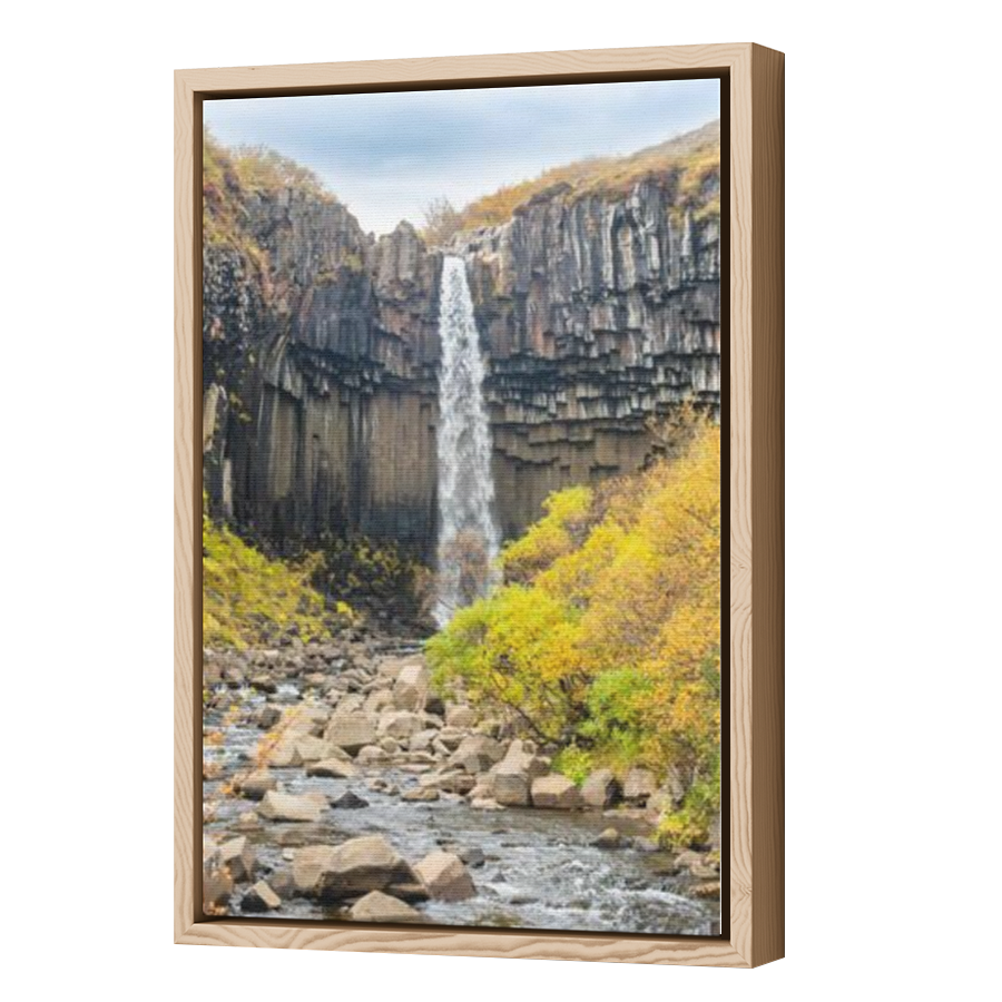 Thumbnail for Canvas - Wood Grain Floating Frame