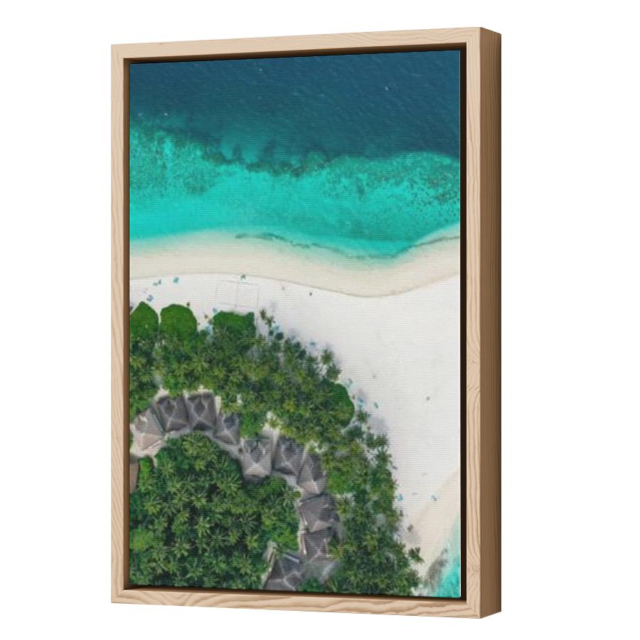 Thumbnail for Canvas - Wood Grain Floating Frame