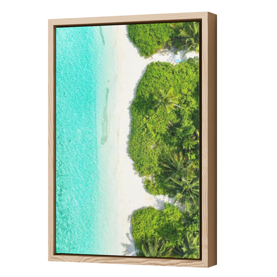 Thumbnail for Canvas - Wood Grain Floating Frame