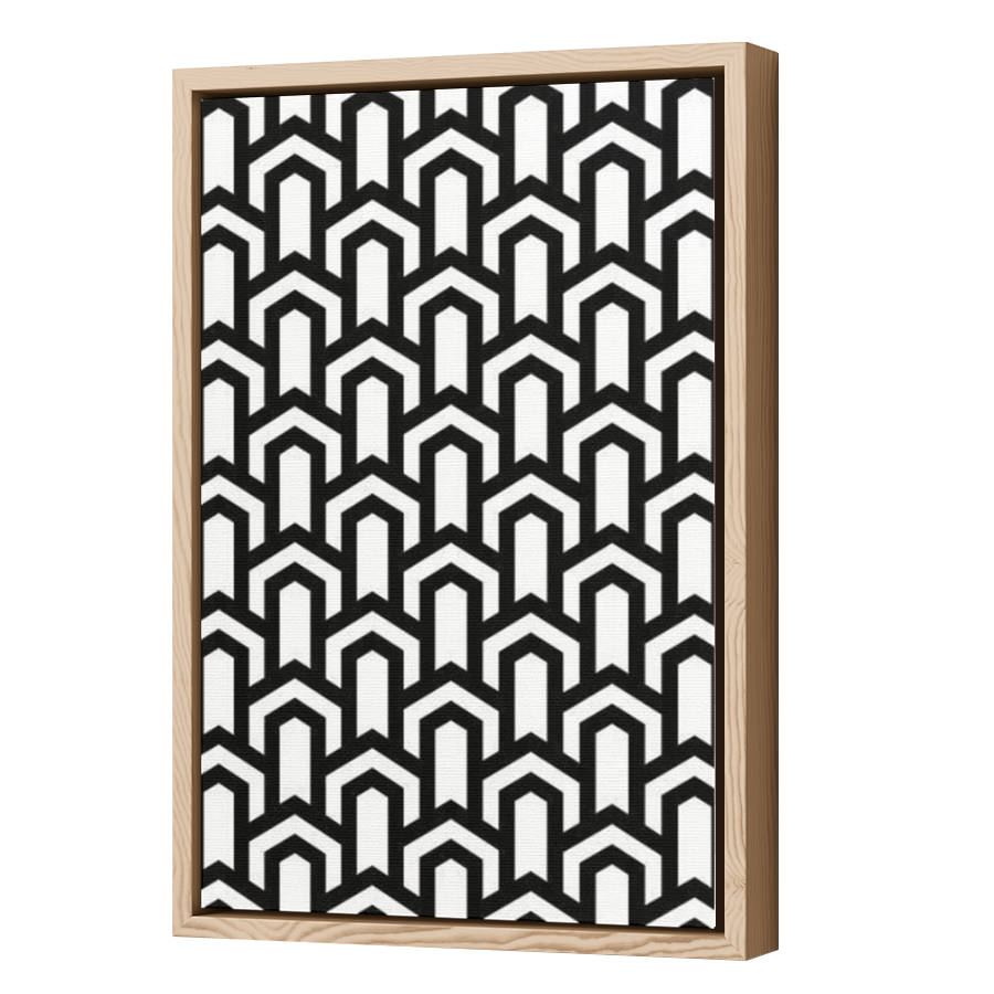 Thumbnail for Canvas - Wood Grain Floating Frame