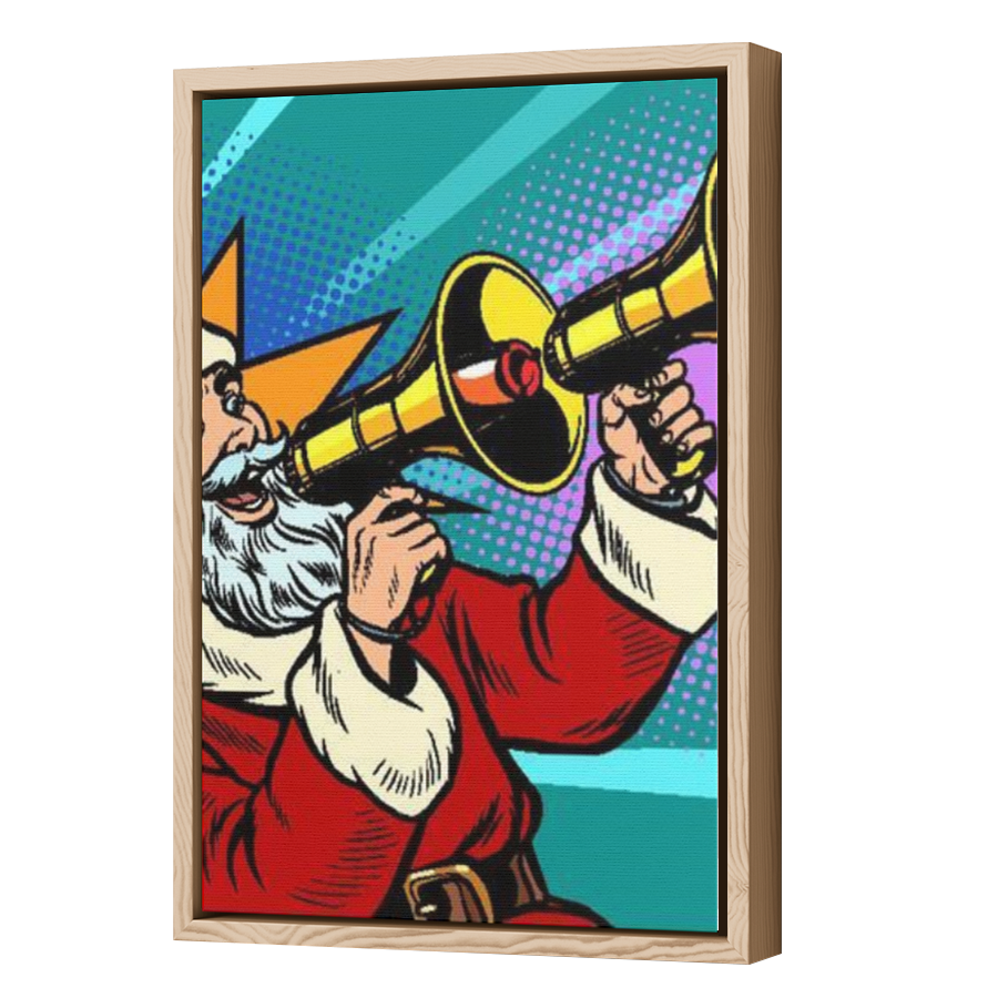 Thumbnail for Canvas - Wood Grain Floating Frame