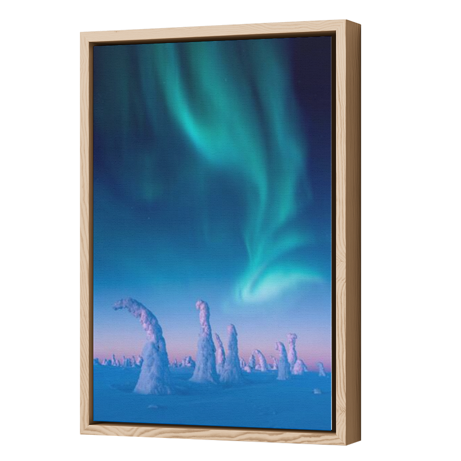 Thumbnail for Canvas - Wood Grain Floating Frame