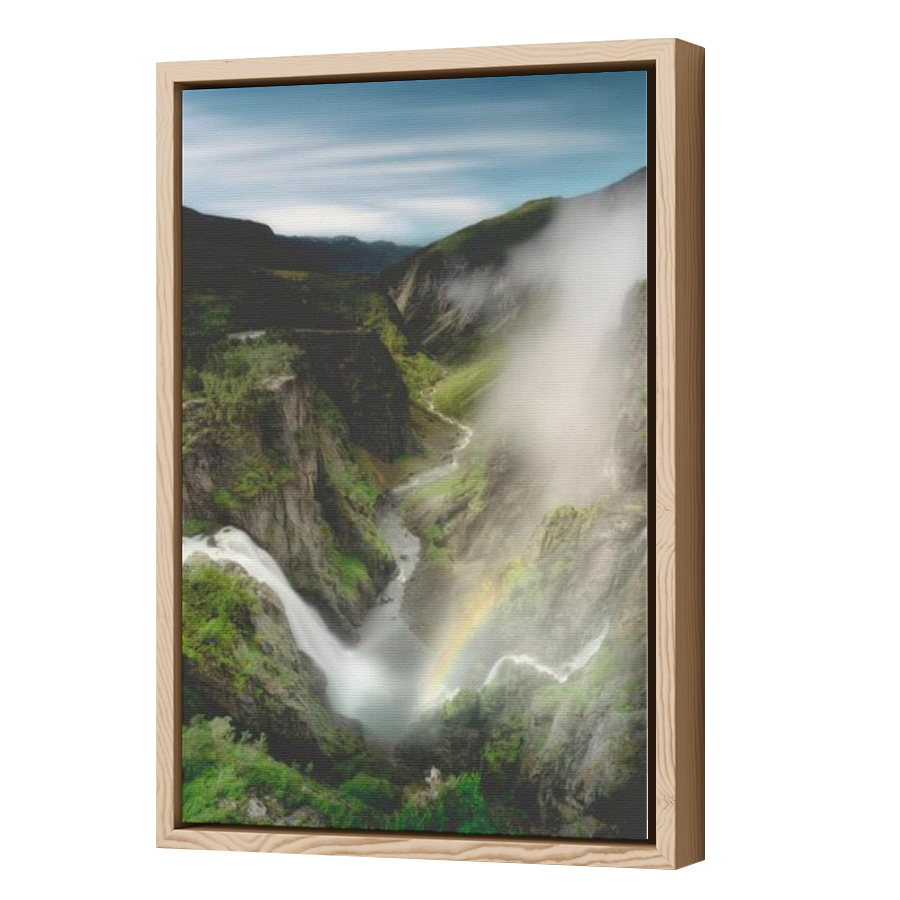 Thumbnail for Canvas - Wood Grain Floating Frame