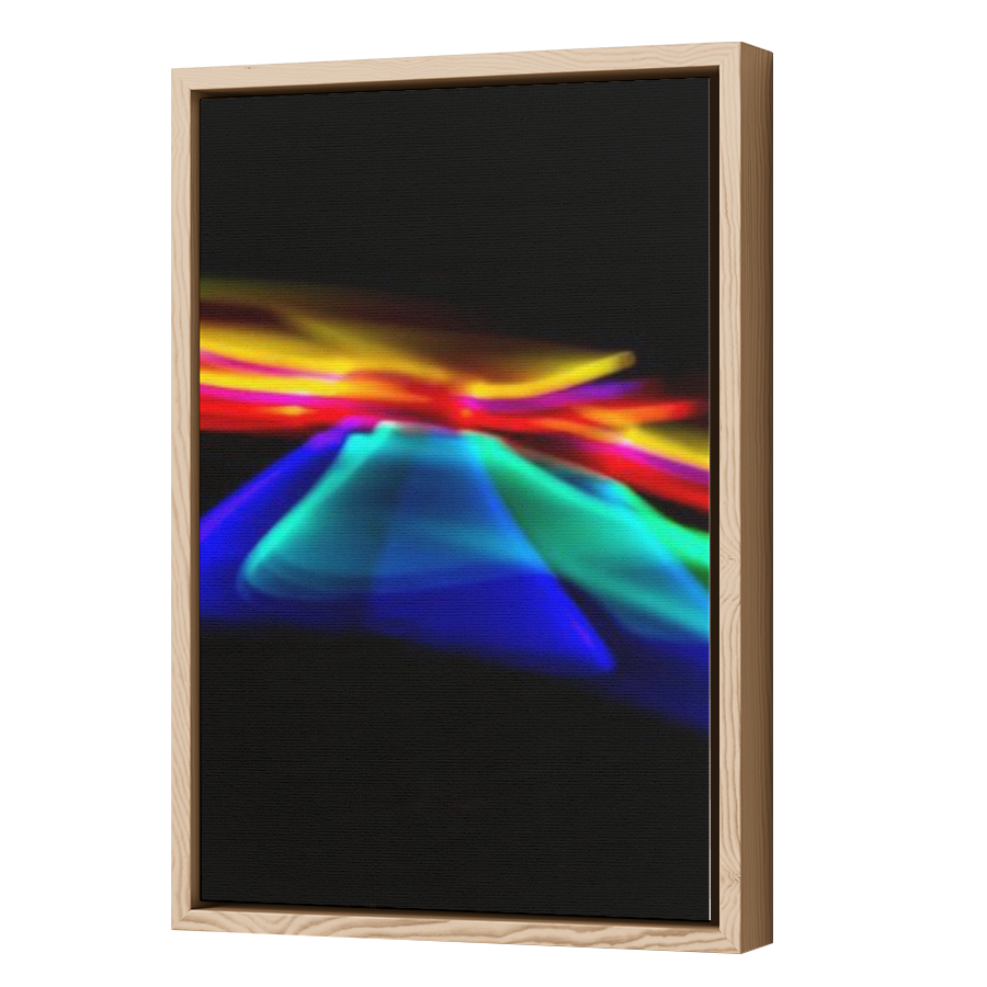 Thumbnail for Canvas - Wood Grain Floating Frame