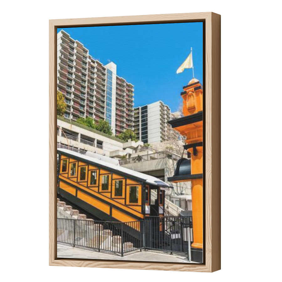 Thumbnail for Canvas - Wood Grain Floating Frame