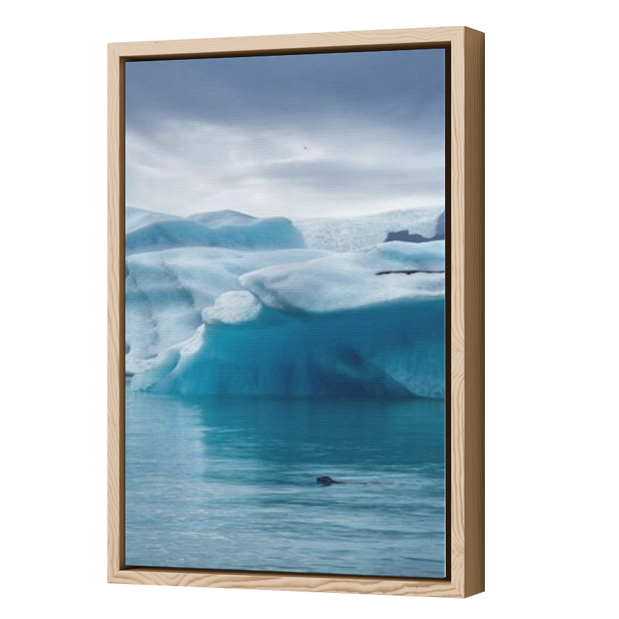 Thumbnail for Canvas - Wood Grain Floating Frame