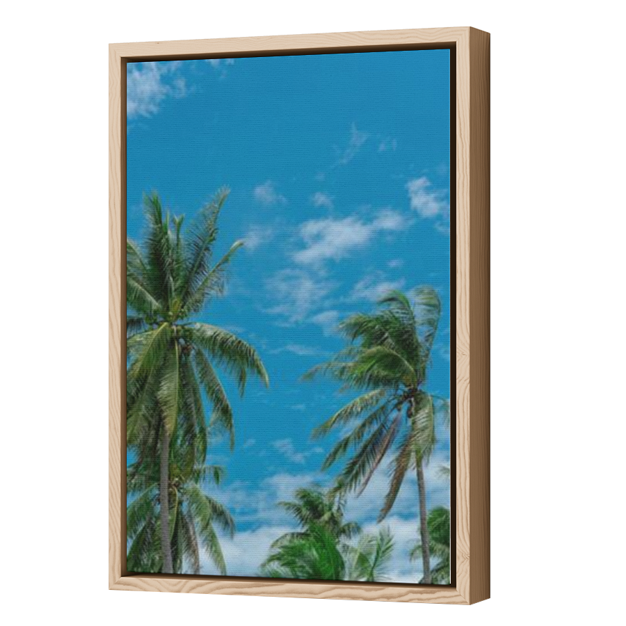 Thumbnail for Canvas - Wood Grain Floating Frame