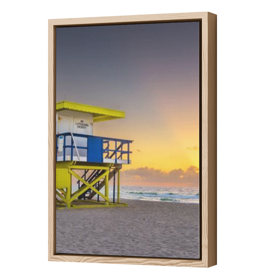 Thumbnail for Canvas - Wood Grain Floating Frame