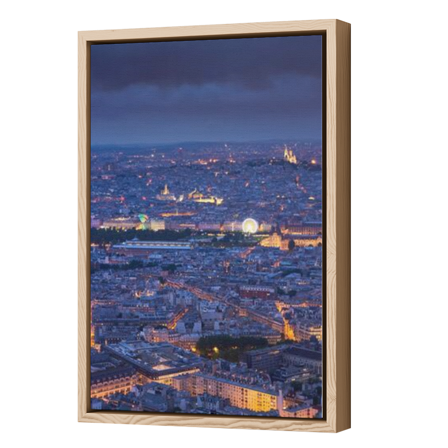 Thumbnail for Canvas - Wood Grain Floating Frame