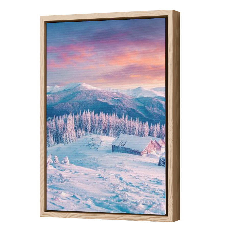 Thumbnail for Canvas - Wood Grain Floating Frame