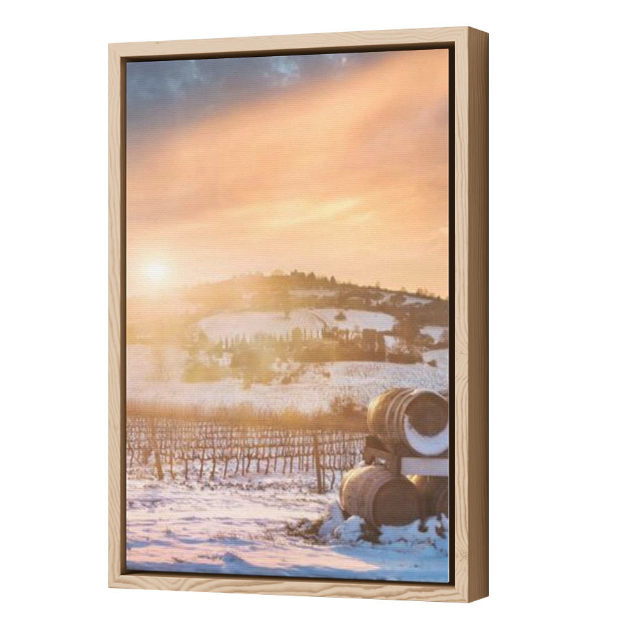 Thumbnail for Canvas - Wood Grain Floating Frame
