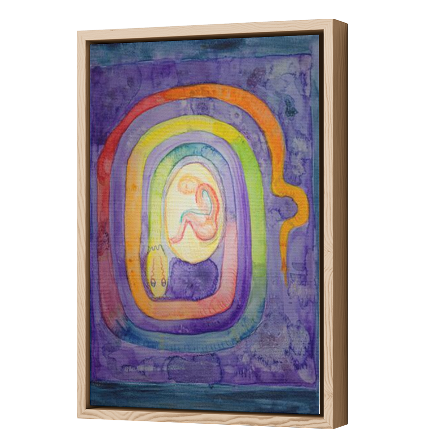 Thumbnail for Canvas - Wood Grain Floating Frame