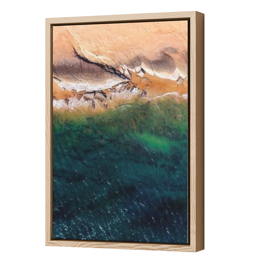Thumbnail for Canvas - Wood Grain Floating Frame