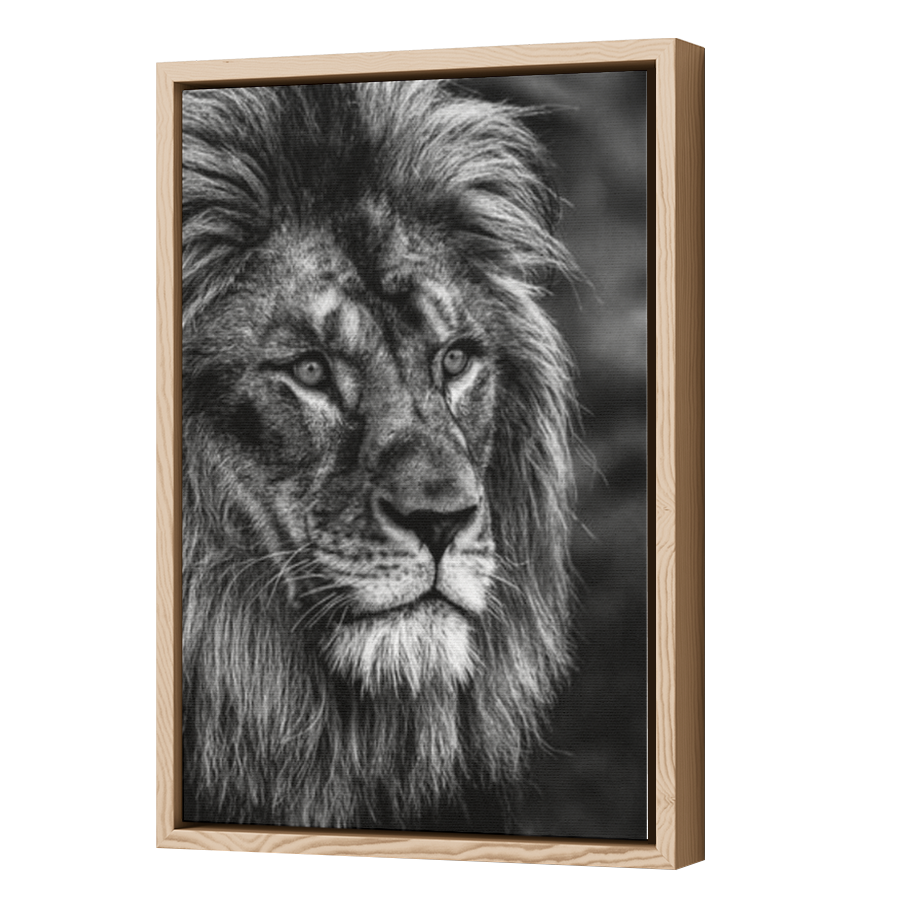 Thumbnail for Canvas - Wood Grain Floating Frame