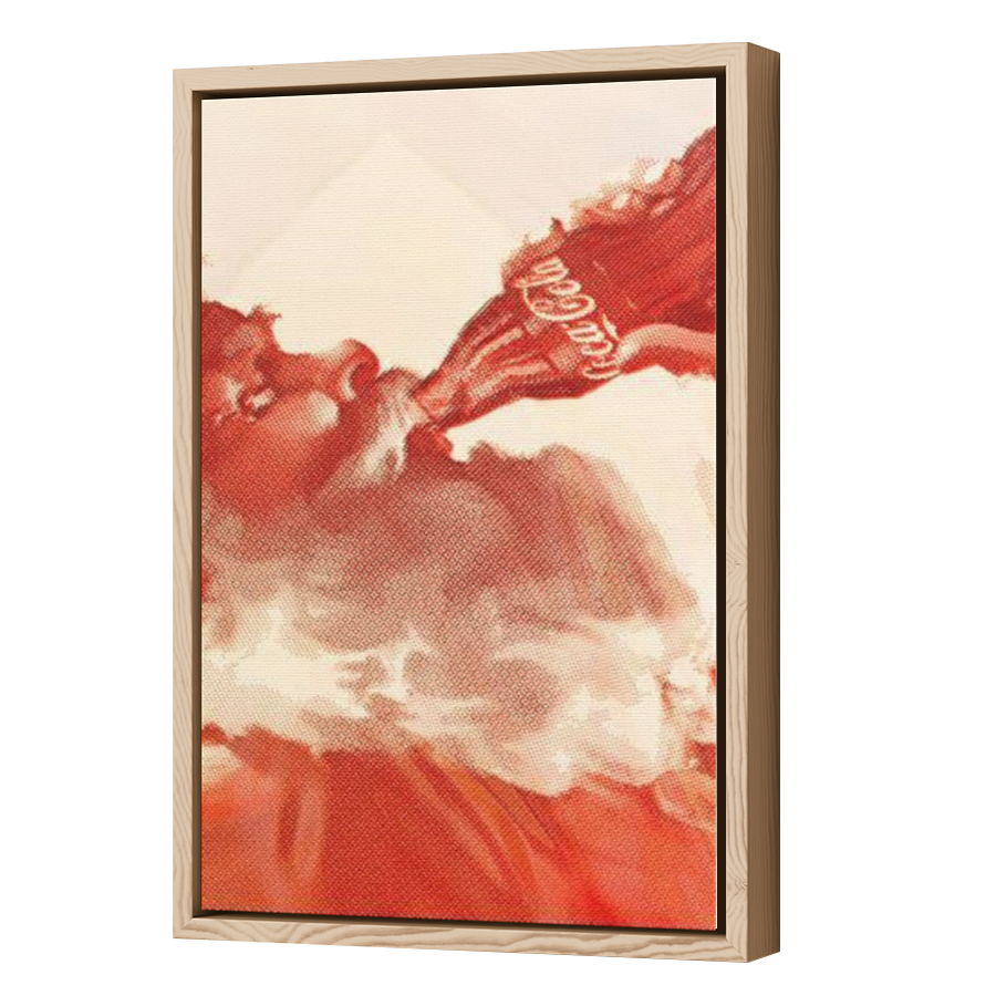 Thumbnail for Canvas - Wood Grain Floating Frame