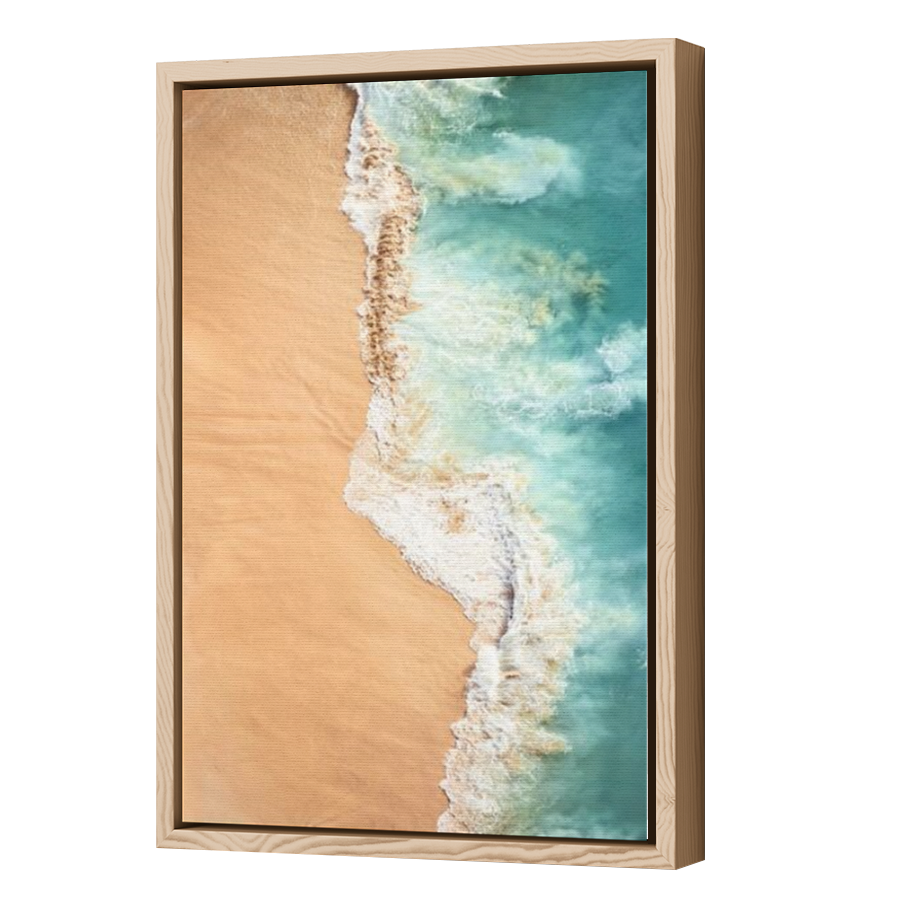 Thumbnail for Canvas - Wood Grain Floating Frame