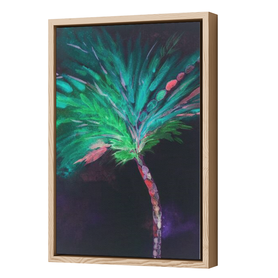 Thumbnail for Canvas - Wood Grain Floating Frame