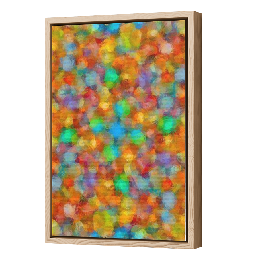 Thumbnail for Canvas - Wood Grain Floating Frame