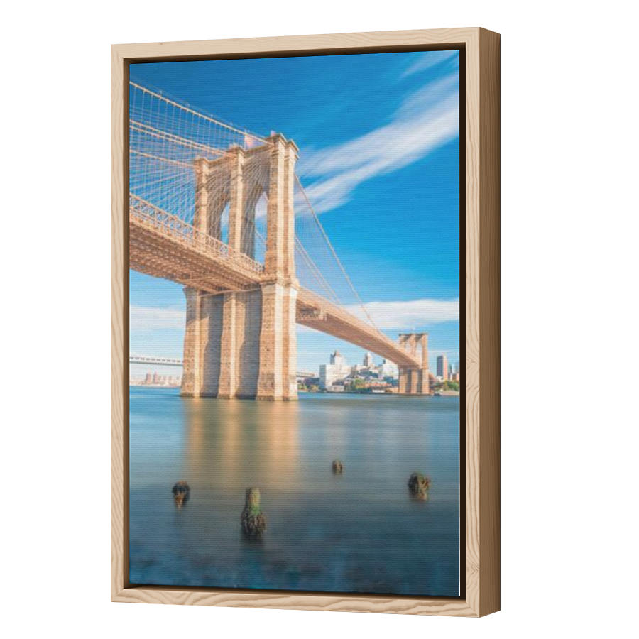 Thumbnail for Canvas - Wood Grain Floating Frame