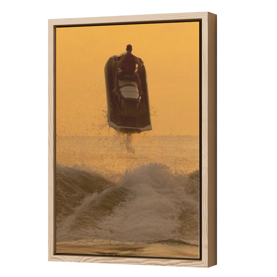 Thumbnail for Canvas - Wood Grain Floating Frame