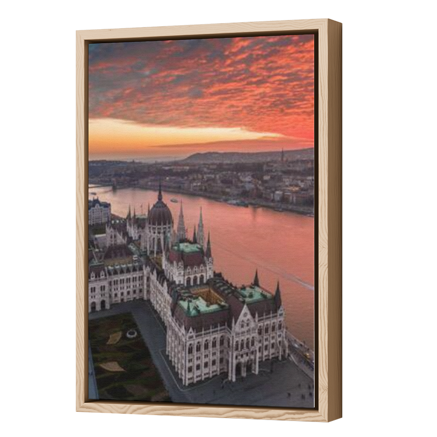Thumbnail for Canvas - Wood Grain Floating Frame