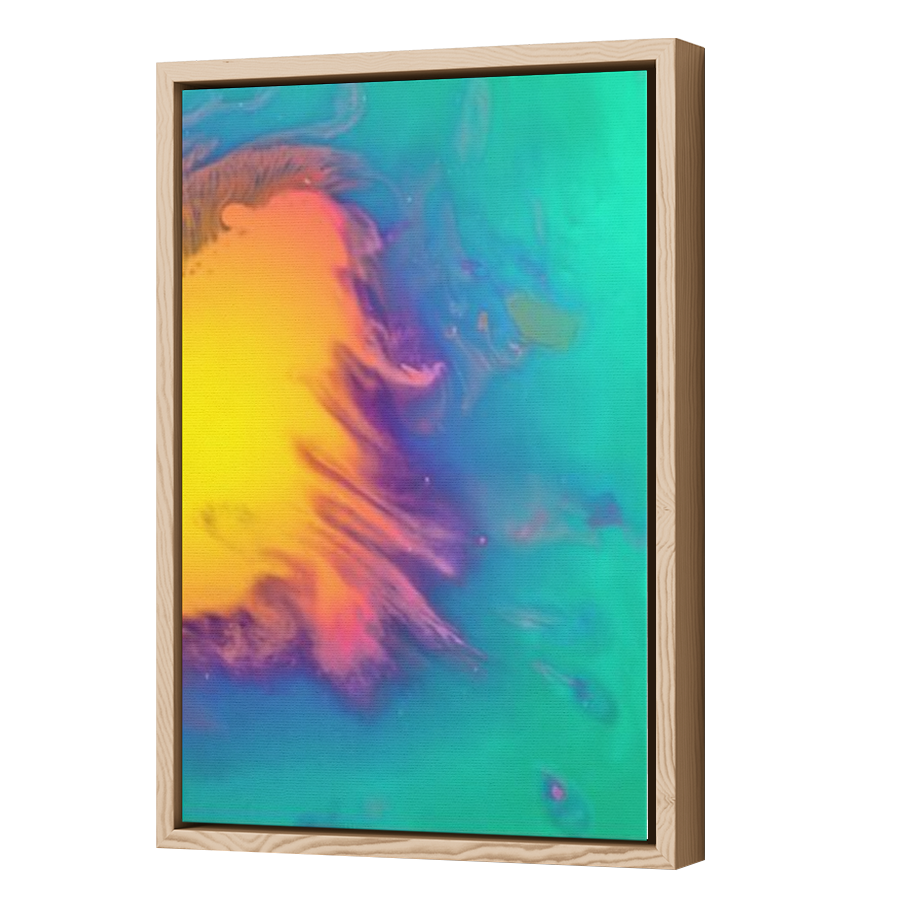 Thumbnail for Canvas - Wood Grain Floating Frame