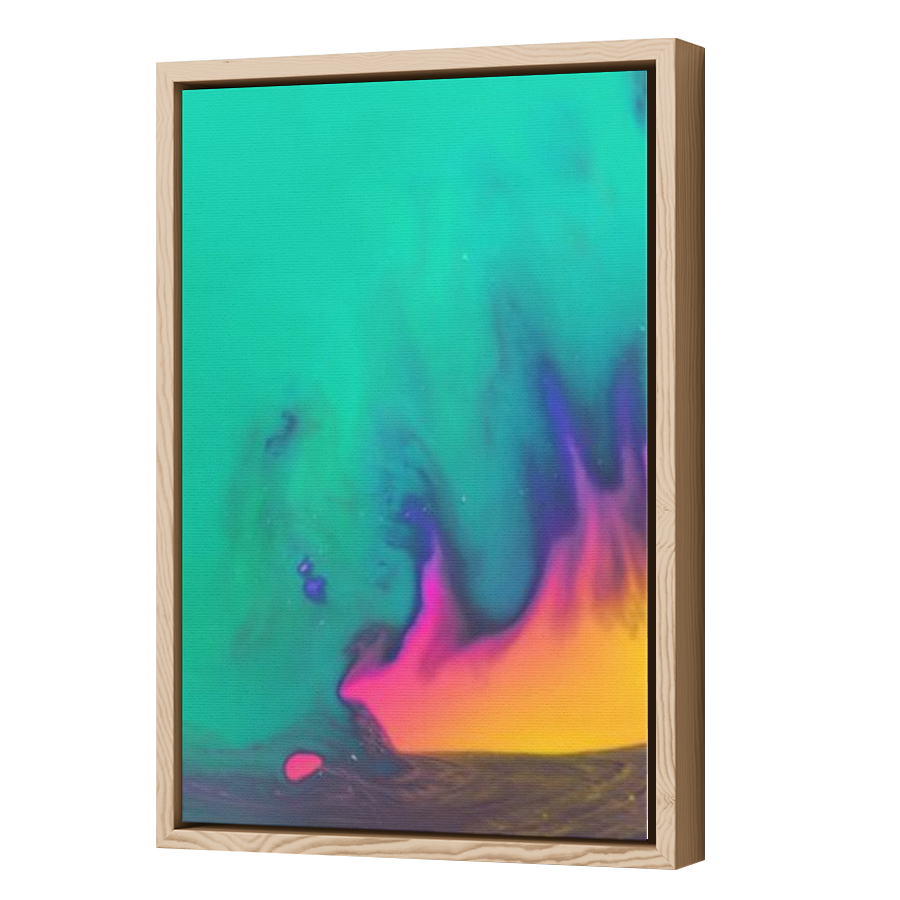 Thumbnail for Canvas - Wood Grain Floating Frame