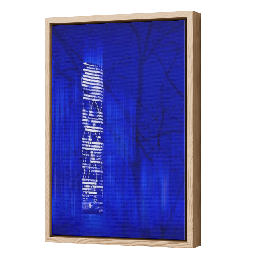 Thumbnail for Canvas - Wood Grain Floating Frame